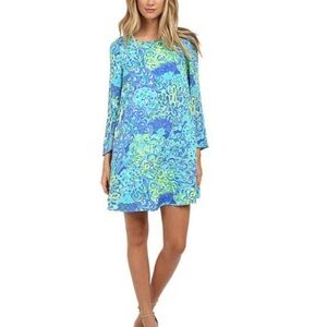 Lilly Pulitzer Colette Swing Dress Lilly's Lagoon XS